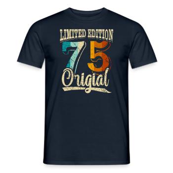 50e anniversaire 1975 Édition limitée 50e anniversaire - T-shirt homme - marine - Devant - AI Model Male 178 light (178cm)
