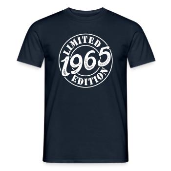 60th Birthday 1965 Limited Edition 60 Years - Men's T-Shirt - navy - Front - AI Model Male 178 light (178cm)