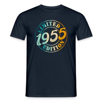 70e anniversaire 1955 Édition limitée 70e anniversaire - T-shirt homme - marine - Devant - AI Model Male 178 light (178cm)