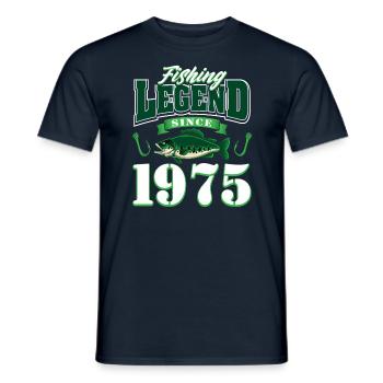 50. Geburtstag 1975 Mann Angler Geschenke für - Männer T-Shirt - Navy - Vorne - AI Model Male 178 light (178cm)