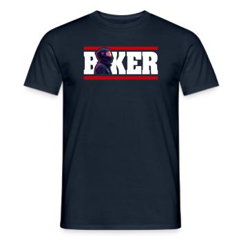 Biker saying motorcyclist design with a biker - Men's T-Shirt - navy - Front - AI Model Male 178 light (178cm)