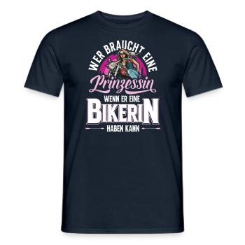 Moto motard motard qui a besoin - T-shirt homme - marine - Devant - AI Model Male 178 light (178cm)