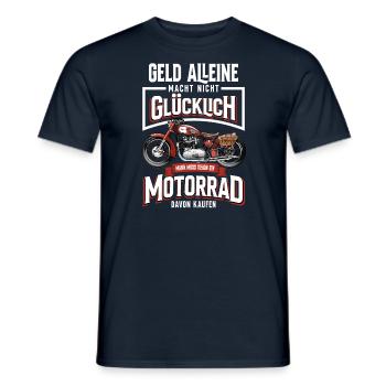 Moto Motard Drôle Motard Cadeaux - T-shirt homme - marine - Devant - AI Model Male 178 light (178cm)
