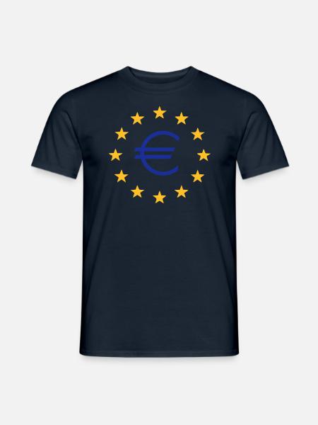Euro - Männer T-Shirt - Navy