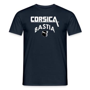 Korsika Bastia - Männer T-Shirt - Navy - Vorne - AI Model Male 178 light (178cm)