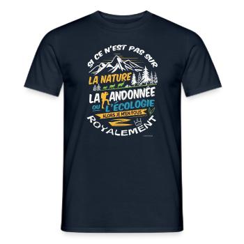 Randonneur - Nature Randonnée ou Écologie - T-shirt homme - marine - Devant - AI Model Male 178 light (178cm)