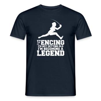 Fencing I'm Not Getting Old - Männer T-Shirt - Navy - Vorne - AI Model Male 178 light (178cm)