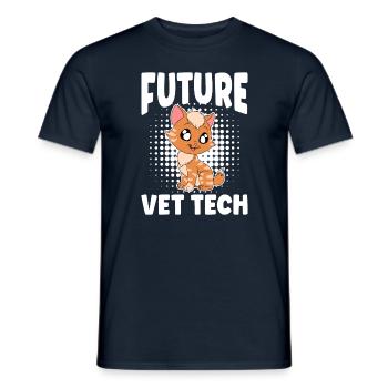 Future Vet Tech - Men's T-Shirt - navy - Front - AI Model Male 178 light (178cm)