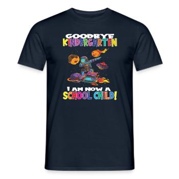 Au revoir la maternelle, je suis un écolier maintenant ! - T-shirt homme - marine - Devant - AI Model Male 178 light (178cm)