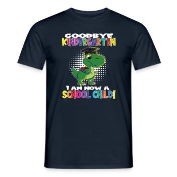 Au revoir la maternelle, je suis un écolier maintenant ! - T-shirt homme - marine - Devant - AI Model Male 178 light (178cm)