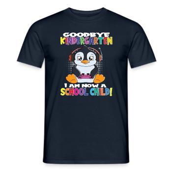 Au revoir la maternelle Je suis un écolier maintenant! - T-shirt homme - marine - Devant - AI Model Male 178 light (178cm)