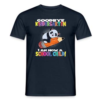 Au revoir la maternelle, je suis un écolier maintenant ! - T-shirt homme - marine - Devant - AI Model Male 178 light (178cm)
