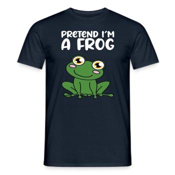 Prétendez que je suis une grenouille - T-shirt homme - marine - Devant - AI Model Male 178 light (178cm)