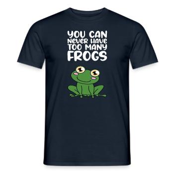 Man Kann Nie Zu Viele Frösche Haben - Männer T-Shirt - Navy - Vorne - AI Model Male 178 light (178cm)