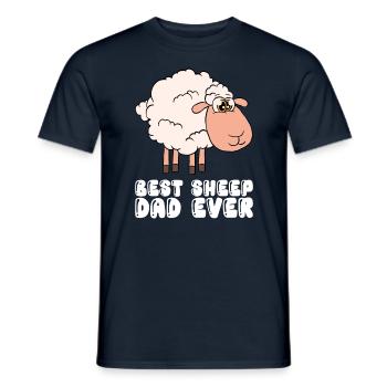 Best Sheep Father Of All Time - Men's T-Shirt - navy - Front - AI Model Male 178 light (178cm)