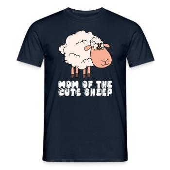 The Mother of the Cute Sheep - Men's T-Shirt - navy - Front - AI Model Male 178 light (178cm)