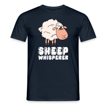 Chuchoteur de mouton - T-shirt homme - marine - Devant - AI Model Male 178 light (178cm)