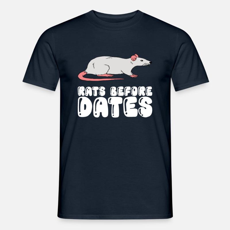 Rats before dates - Men's T-shirt - navy