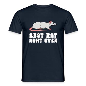 Best Rat Aunt Ever - Men's T-Shirt - navy - Front - AI Model Male 178 light (178cm)