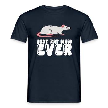 Best Rat Mother Ever - Men's T-Shirt - navy - Front - AI Model Male 178 light (178cm)