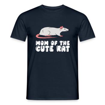 The Mother of the Cute Rat - Men's T-Shirt - navy - Front - AI Model Male 178 light (178cm)