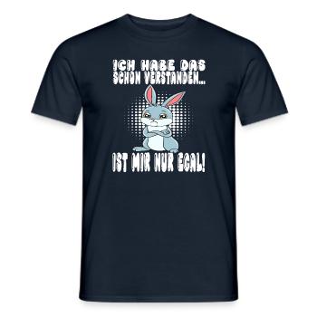 Ich Habe Das Schon Verstanden Ist Mir Nur Egal - Männer T-Shirt - Navy - Vorne - AI Model Male 178 light (178cm)