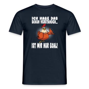 Ich Habe Das Schon Verstanden Ist Mir Nur Egal - Männer T-Shirt - Navy - Vorne - AI Model Male 178 light (178cm)