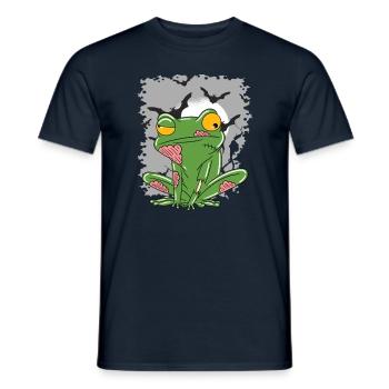 Halloween Zombie Animals Halloween Frog - Men's T-Shirt - navy - Front - AI Model Male 178 light (178cm)