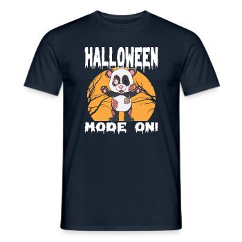 Halloween Zombie Animals Halloween Panda - Men's T-Shirt - navy - Front - AI Model Male 178 light (178cm)