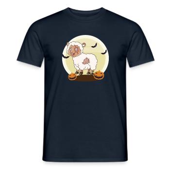 Halloween Zombie Sheep Halloween - Men's T-Shirt - navy - Front - AI Model Male 178 light (178cm)