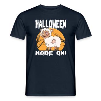Halloween Zombie Animaux Halloween Moutons - T-shirt homme - marine - Devant - AI Model Male 178 light (178cm)