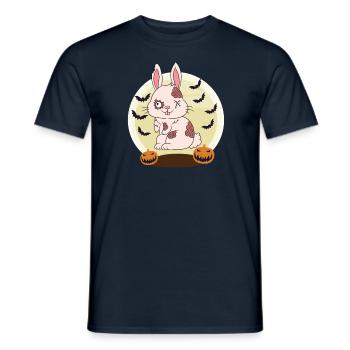 Halloween Zombie Animals Halloween Rabbit - Men's T-Shirt - navy - Front - AI Model Male 178 light (178cm)