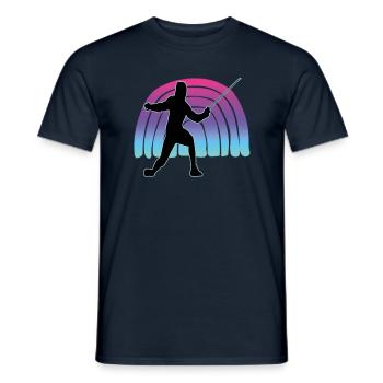 Fencing Fencing Sport Fencing - Men's T-Shirt - navy - Front - AI Model Male 178 light (178cm)