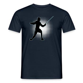 Fencing Fencing Sport Fencing - Men's T-Shirt - navy - Front - AI Model Male 178 light (178cm)