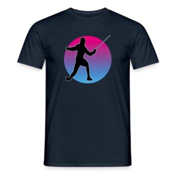 Fencing Fencing Sport Fencing - Men's T-Shirt - navy - Front - AI Model Male 178 light (178cm)