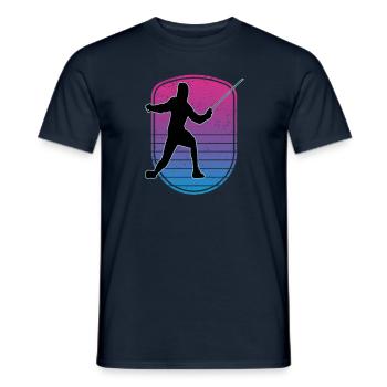Fencing Fencing Sport Fencing - Men's T-Shirt - navy - Front - AI Model Male 178 light (178cm)
