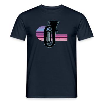 Tuba Player Tuba Musical Instrument - Men's T-Shirt - navy - Front - AI Model Male 178 light (178cm)