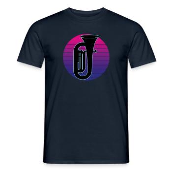 Tuba Player Tuba Musical Instrument - Men's T-Shirt - navy - Front - AI Model Male 178 light (178cm)