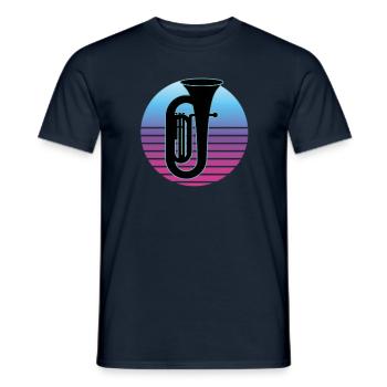 Tuba Player Tuba Musical Instrument - Men's T-Shirt - navy - Front - AI Model Male 178 light (178cm)