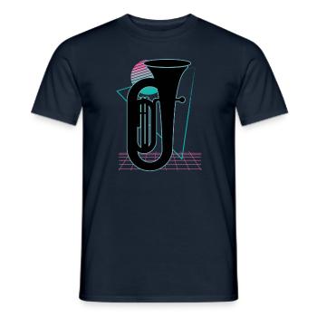 Tuba Player Tuba Musical Instrument - Men's T-Shirt - navy - Front - AI Model Male 178 light (178cm)