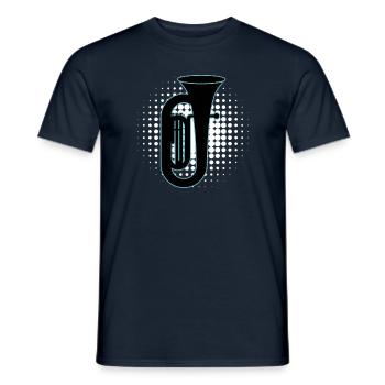 Tuba Player Tuba Musical Instrument - Men's T-Shirt - navy - Front - AI Model Male 178 light (178cm)