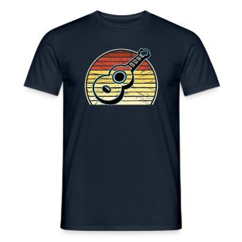 Ukulelen Vitage - Männer T-Shirt - Navy - Vorne - AI Model Male 178 light (178cm)