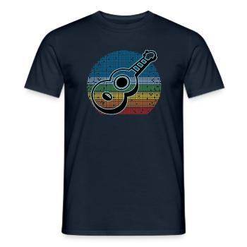 Ukuleles Vitage - Men's T-Shirt - navy - Front - AI Model Male 178 light (178cm)