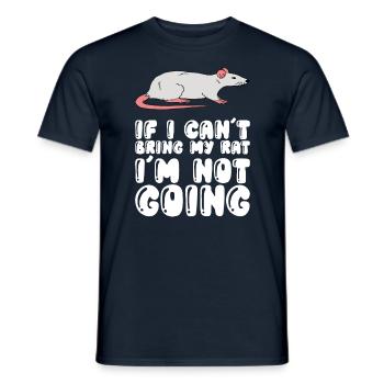 If I don't bring my rat - Men's T-Shirt - navy - Front - AI Model Male 178 light (178cm)