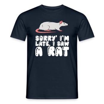 Tut Mir Leid ich habe eine Ratte Gesehen - Männer T-Shirt - Navy - Vorne - AI Model Male 178 light (178cm)