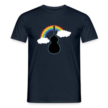 Contrebasse - T-shirt homme - marine - Devant - AI Model Male 178 light (178cm)