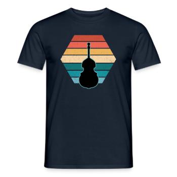 Contrebasse - T-shirt homme - marine - Devant - AI Model Male 178 light (178cm)