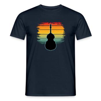 Contrebasse - T-shirt homme - marine - Devant - AI Model Male 178 light (178cm)