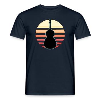 Contrebasse - T-shirt homme - marine - Devant - AI Model Male 178 light (178cm)