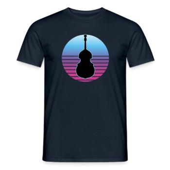 Contrebasse - T-shirt homme - marine - Devant - AI Model Male 178 light (178cm)